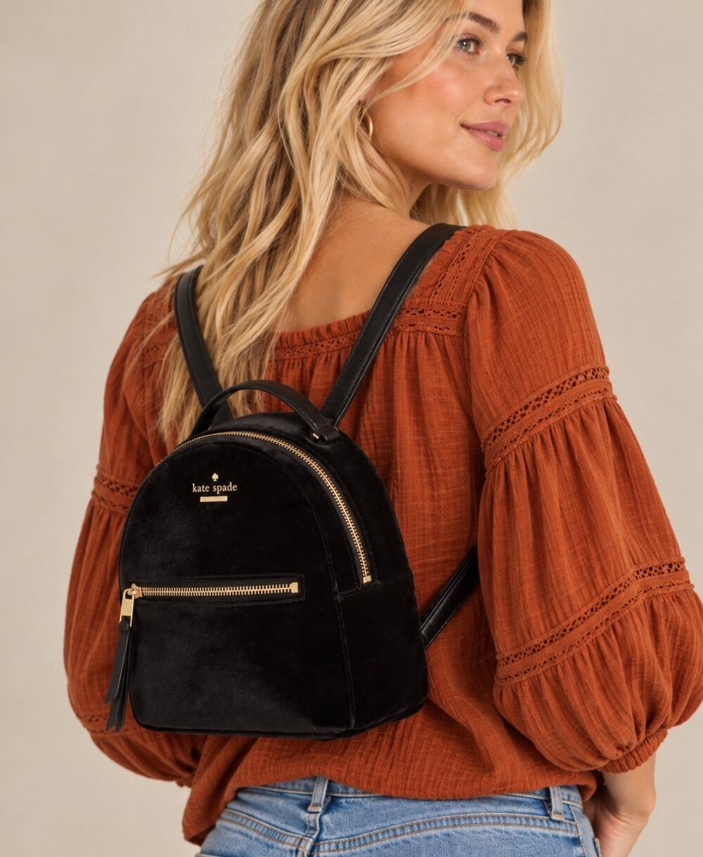 Kate Spade Dawn Place Velvet Sammi Backpack